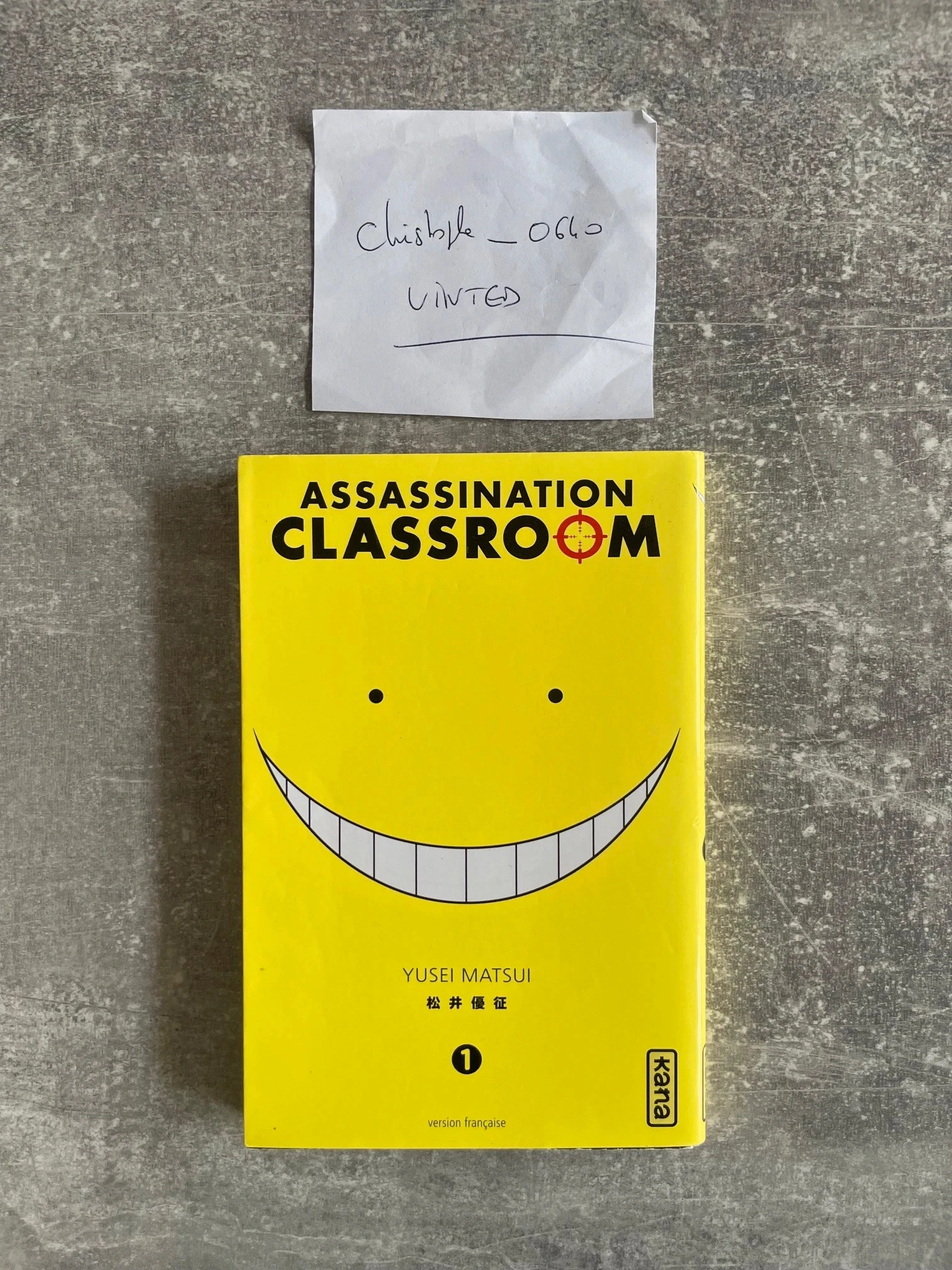 Manga Assassination classroom tome 1 version française.